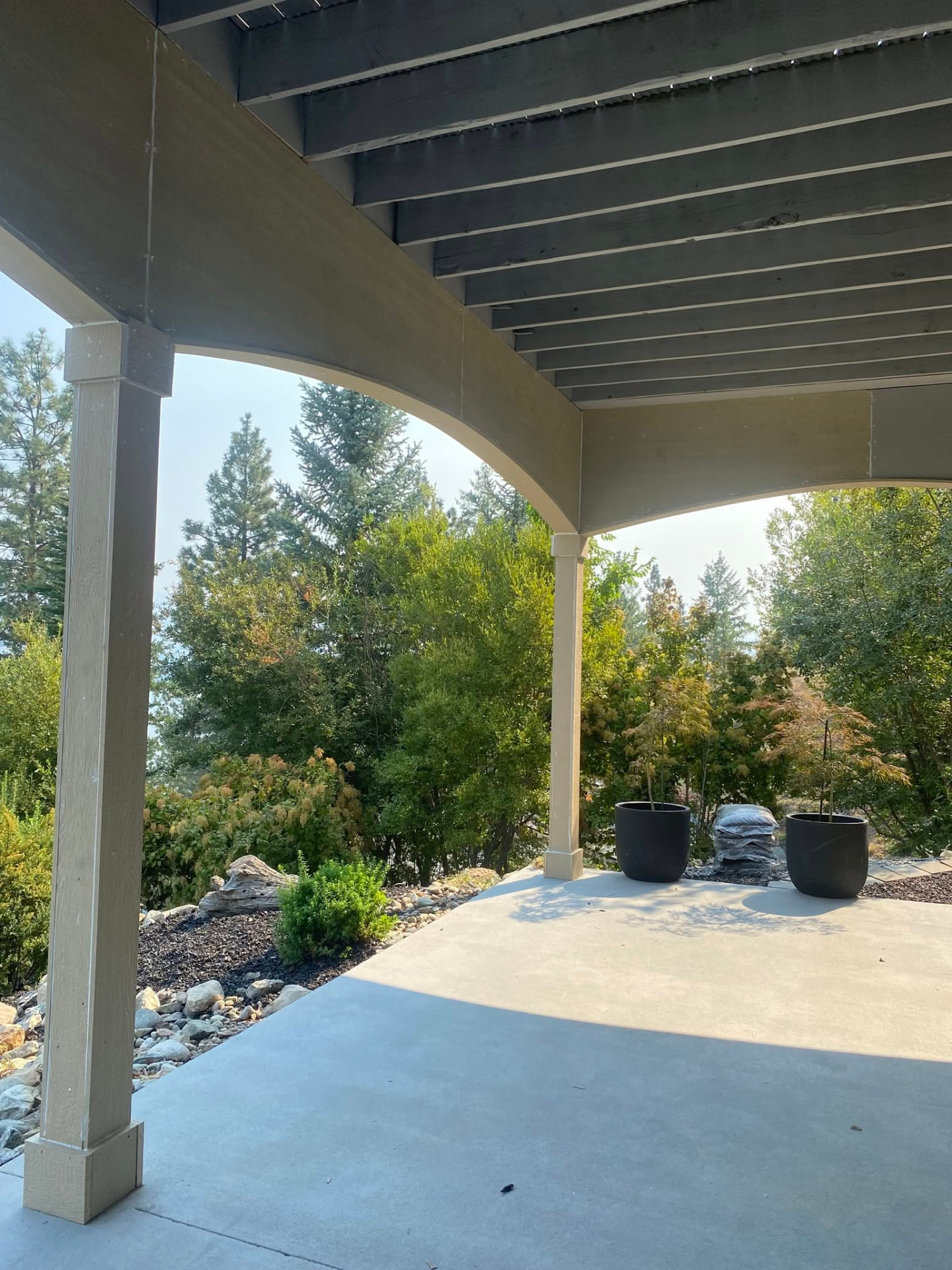 Custom posts, beams, and decorative fascia built in Chelan, WA — view 1