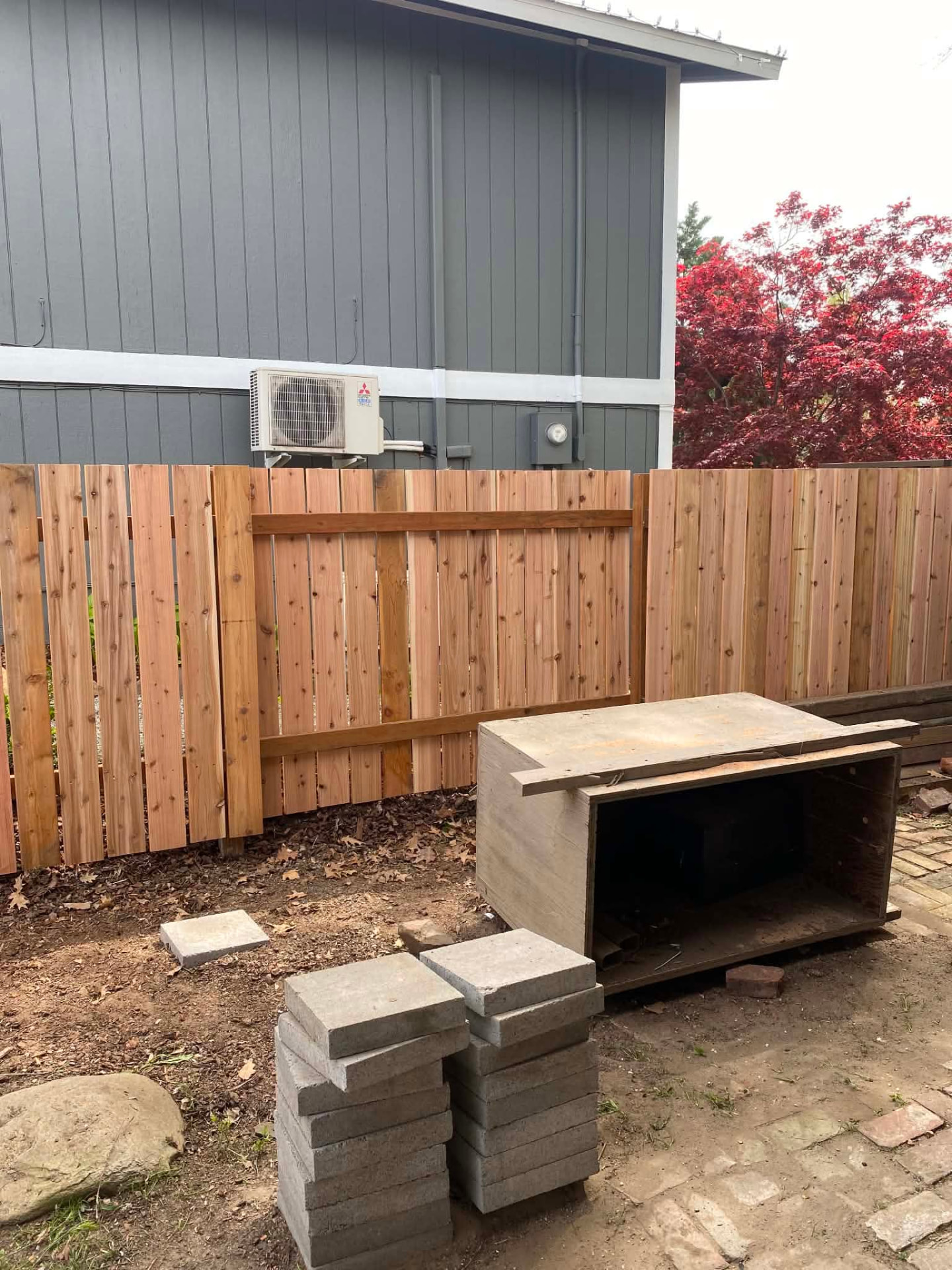 Cedar privacy fence installed in Wenatchee, WA — view 5