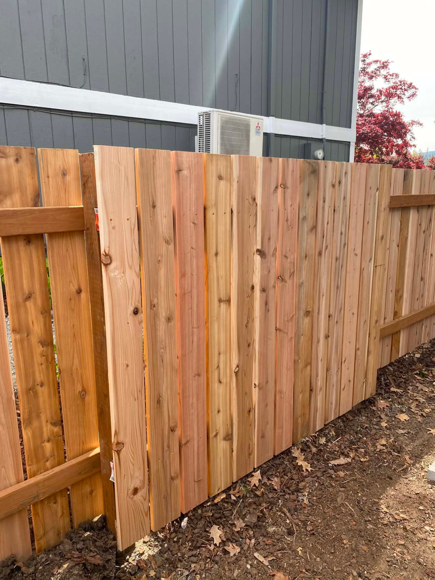 Cedar privacy fence installed in Wenatchee, WA — view 6